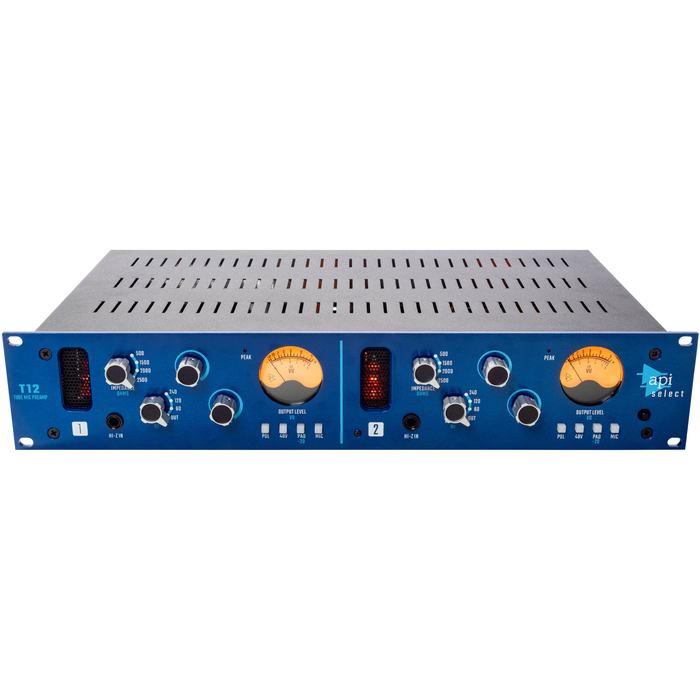 Pré-amplificador de microfone API Select T12 2 canais