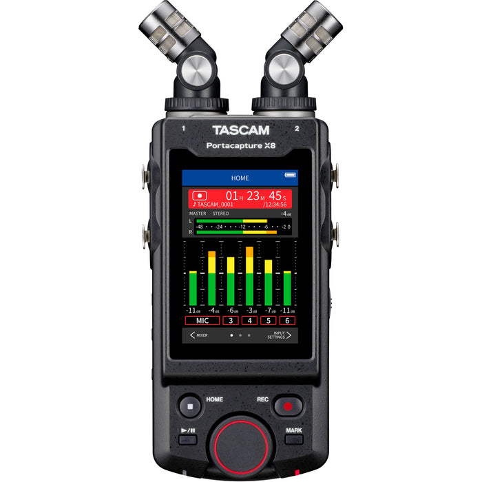 Gravador de áudio multipista TASCAM Portacapture X8 32 bits 8 canais