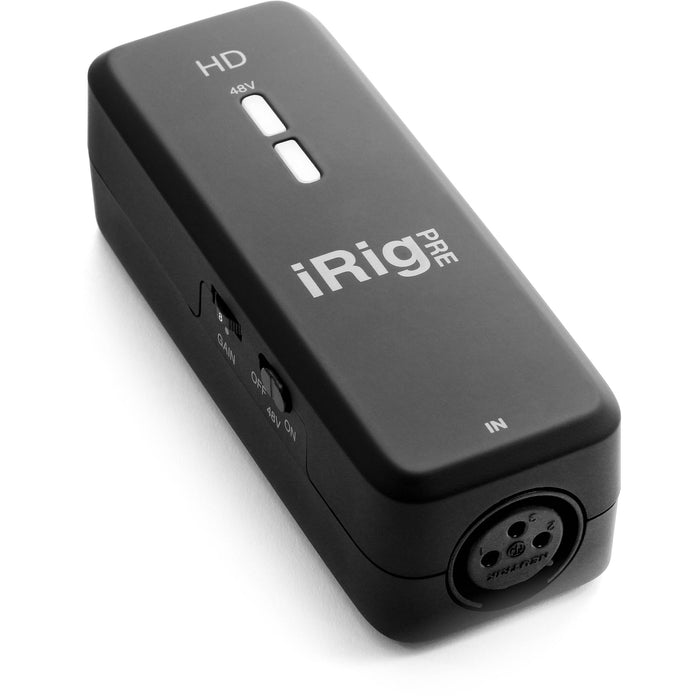 Interface de áudio e pré-amplificador de microfone IK Multimedia iRig Pre HD 1x1