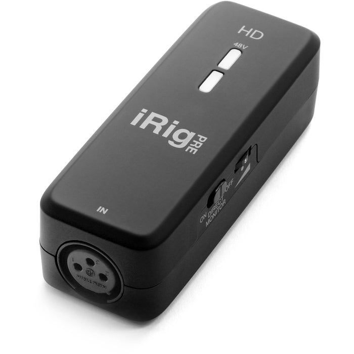 Interface de áudio e pré-amplificador de microfone IK Multimedia iRig Pre HD 1x1