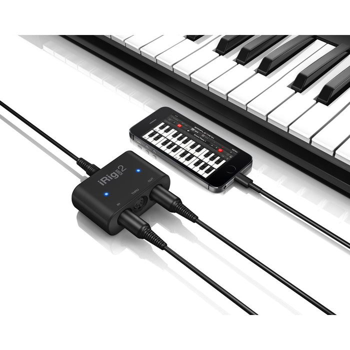 Interface de áudio IK Multimedia iRig MIDI 2 USB