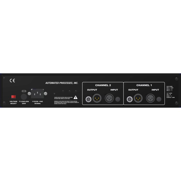 Pré-amplificador de microfone API Select T12 2 canais