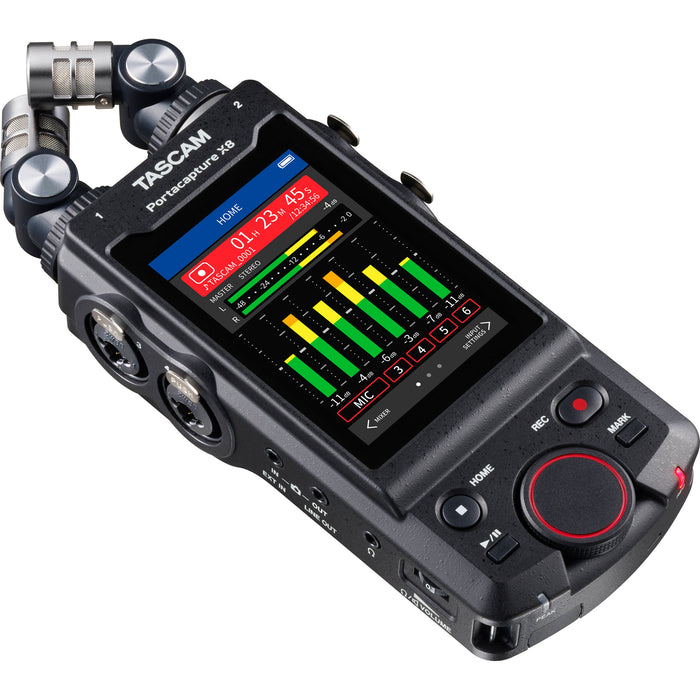 Gravador de áudio multipista TASCAM Portacapture X8 32 bits 8 canais