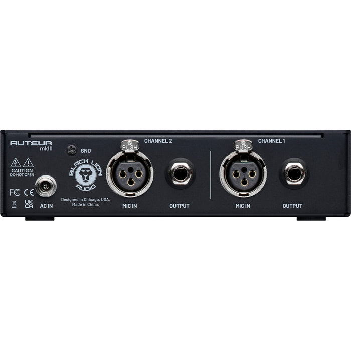 Pré-amplificador de microfone Black Lion Audio Auteur MKIII 2 canais
