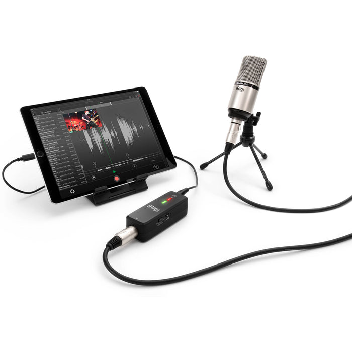 Interface de áudio e pré-amplificador de microfone IK Multimedia iRig Pre HD 1x1