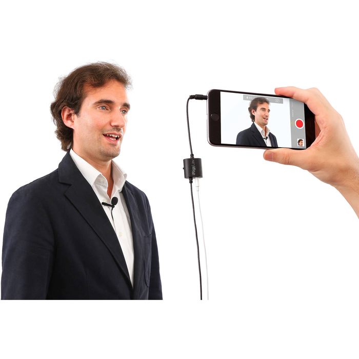 Microfone de lapela IK Multimedia iRig Mic Lav 2 Pack condensador omnidirecional
