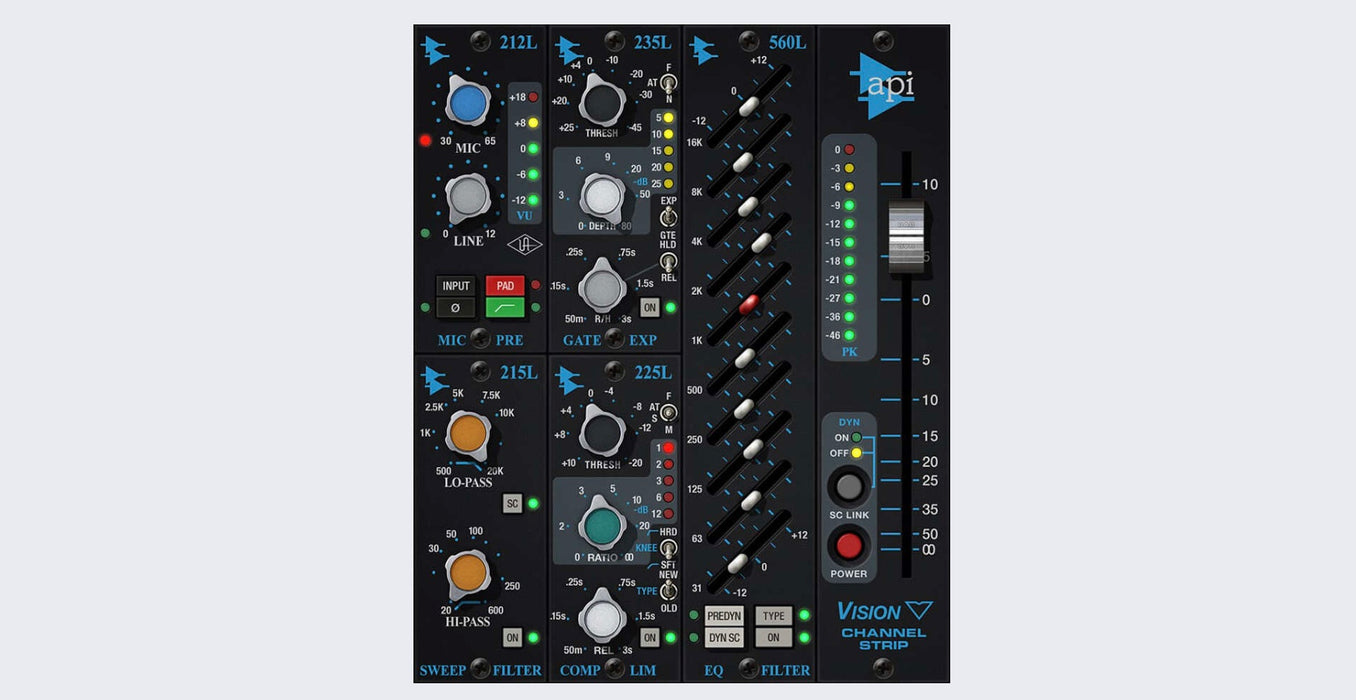 UAD API Vision Channel Strip Collection