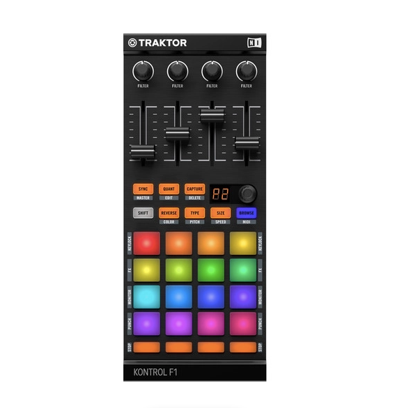 Controlador de Remix de Decks Traktor Kontrol F1 Native Instruments.