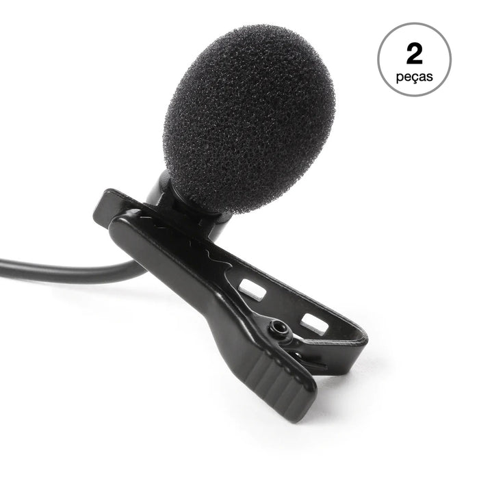 Microfone de lapela IK Multimedia iRig Mic Lav 2 Pack condensador omnidirecional