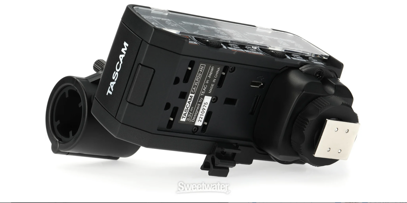 Adaptador de microfone TASCAM CA-XLR2d-AN XLR para câmeras sem espelho
