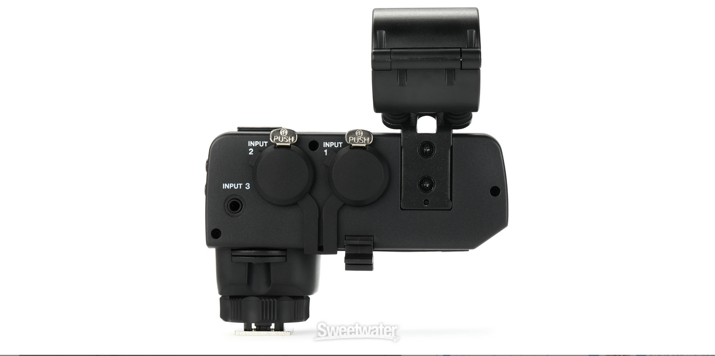 Adaptador de microfone TASCAM CA-XLR2d-AN XLR para câmeras sem espelho