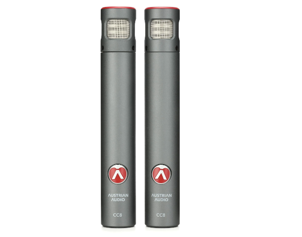 Par de Microfones Profissionais Condensadores Austrian Audio CC8 Stereo Set padrão cardióide (2unid)