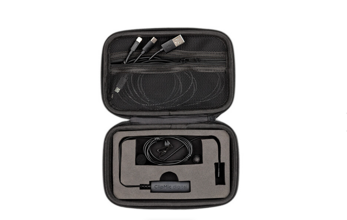 Microfone de lapela Apogee ClipMic Digital 2 para iOS