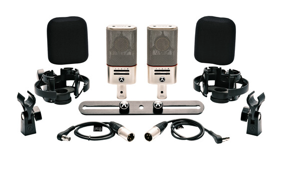 Par de Microfones Profissionais Condensadores Austrian Audio OC818 Dual Set Plus multipadrão (2unid) - prata