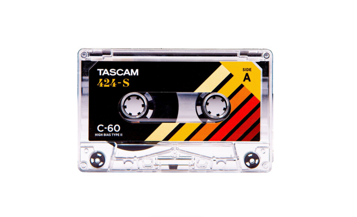 Fita cassete de estúdio em branco de alta polarização TASCAM 424-S