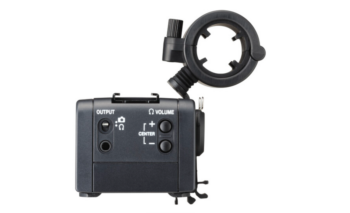Adaptador de microfone TASCAM CA-XLR2d-F XLR para câmeras FujiFilm