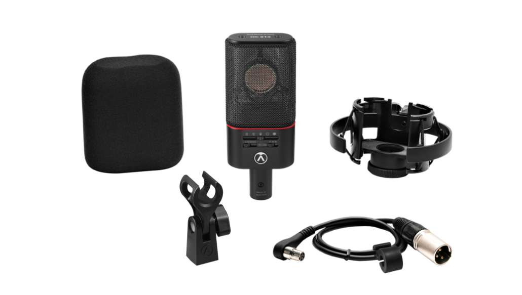 Microfone Profissional Condensador Austrian Audio OC818 Studio Set multipadrão (Prata)