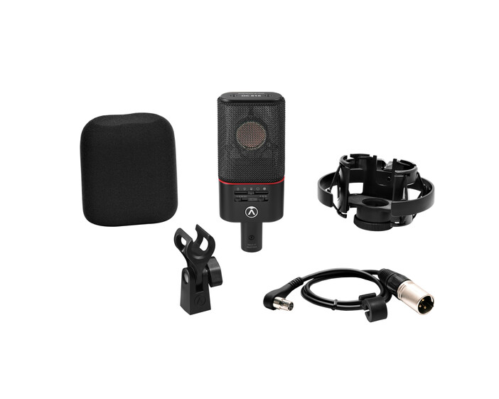 Microfone Profissional Condensador Austrian Audio OC818 Studio Set multipadrão (Preto)