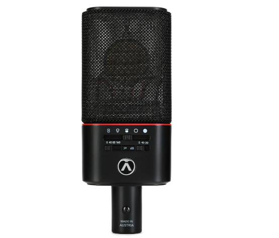 Microfone Profissional Condensador Austrian Audio OC818 Studio Set multipadrão (Preto)