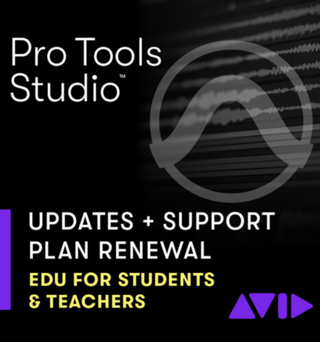 Pro Tools Studio - Renovação Licença Perpétua - Plano Atualizações, Plugins e Suporte - Para Professores e Alunos