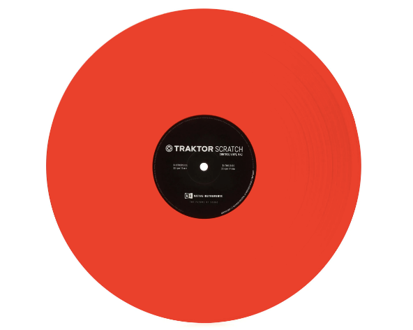 Vinil de Controle vermelho Native Instruments Tractor Scratch MK2