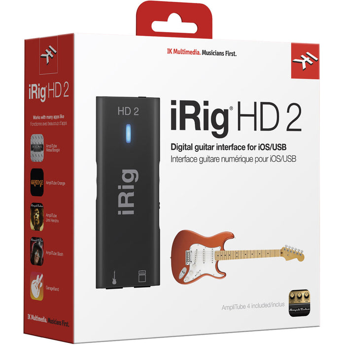 Interface de guitarra e baixo IK Multimedia iRig HD 2