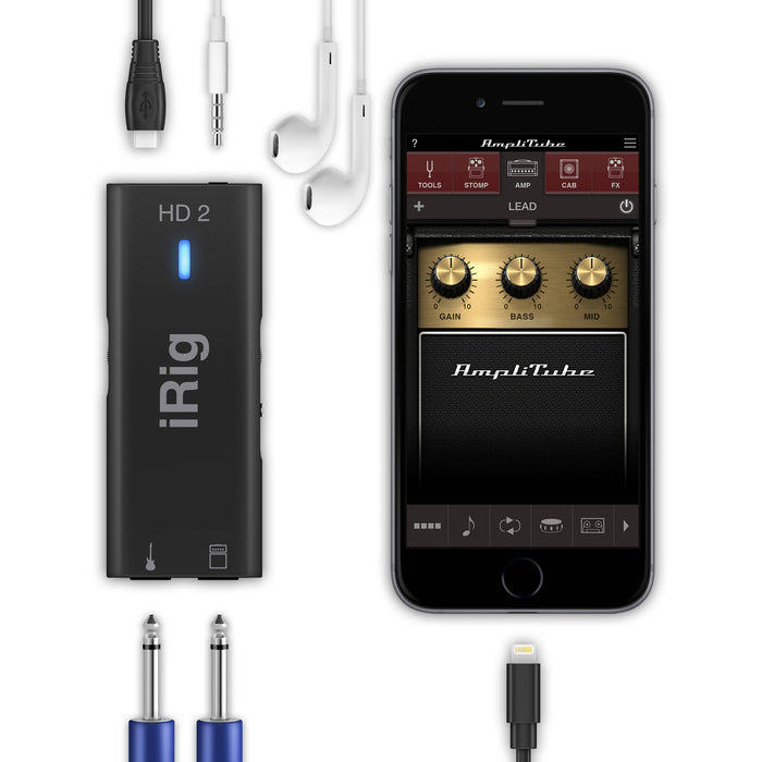 Interface de guitarra e baixo IK Multimedia iRig HD 2