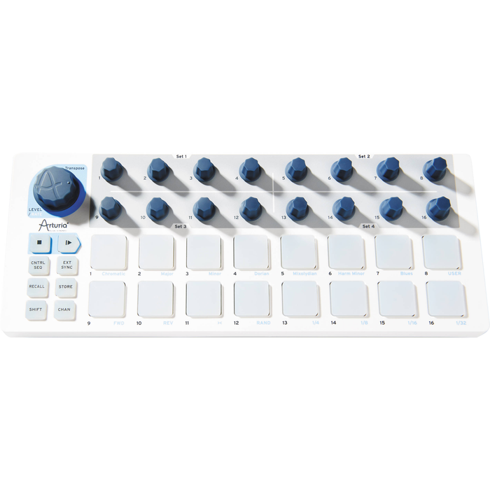 Controlador USB/MIDI/CV e sequenciador Arturia BeatStep