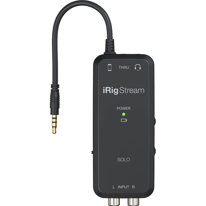 Interface de áudio IK Multimedia iRig Stream Solo TRRS 1x1