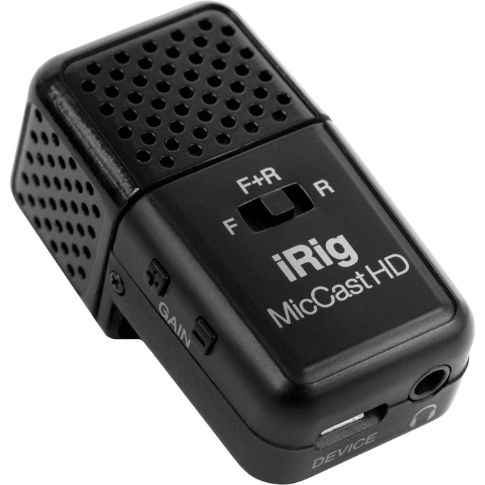 Microfone IK Multimedia iRig Mic Cast HD USB condensador multipadrão