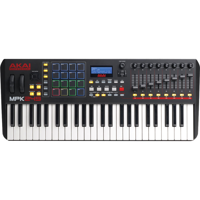 Controlador MIDI Akai Pro MPK249 USB 49 teclas