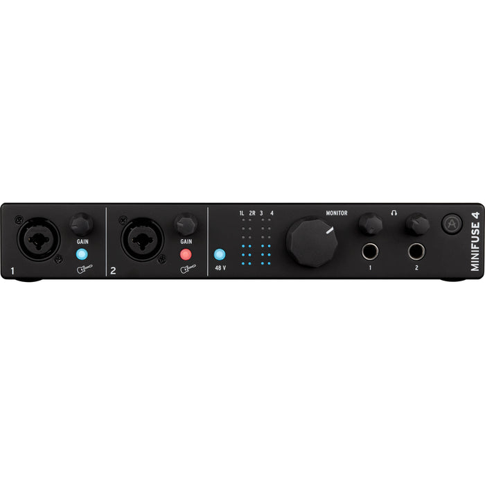 Interface de áudio Arturia MiniFuse 4 USB-C 4x4 (preto)
