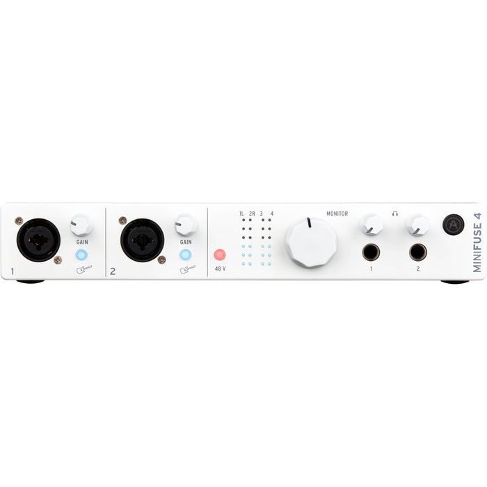 Interface de áudio Arturia MiniFuse 4 USB-C 4x4 (branco)