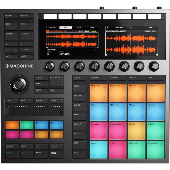 Controlador e interface de áudio Native Instruments MASCHINE+
