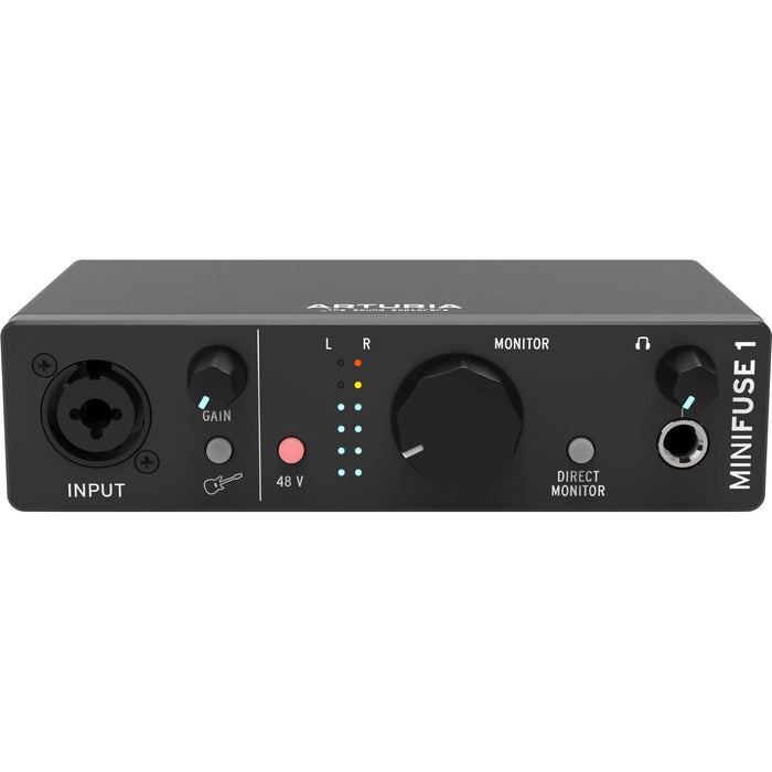 Interface de áudio Arturia MiniFuse 1 USB-C 1x2 (preto)