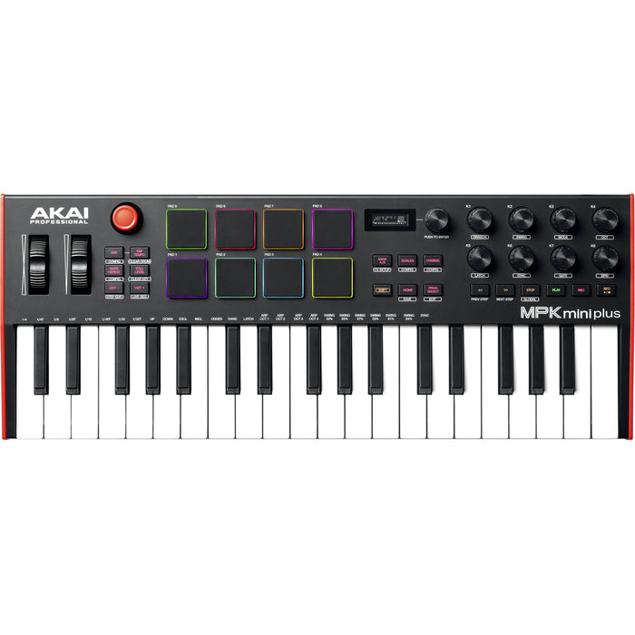 Controlador MIDI Akai Pro MPK Mini Plus USB 37 teclas