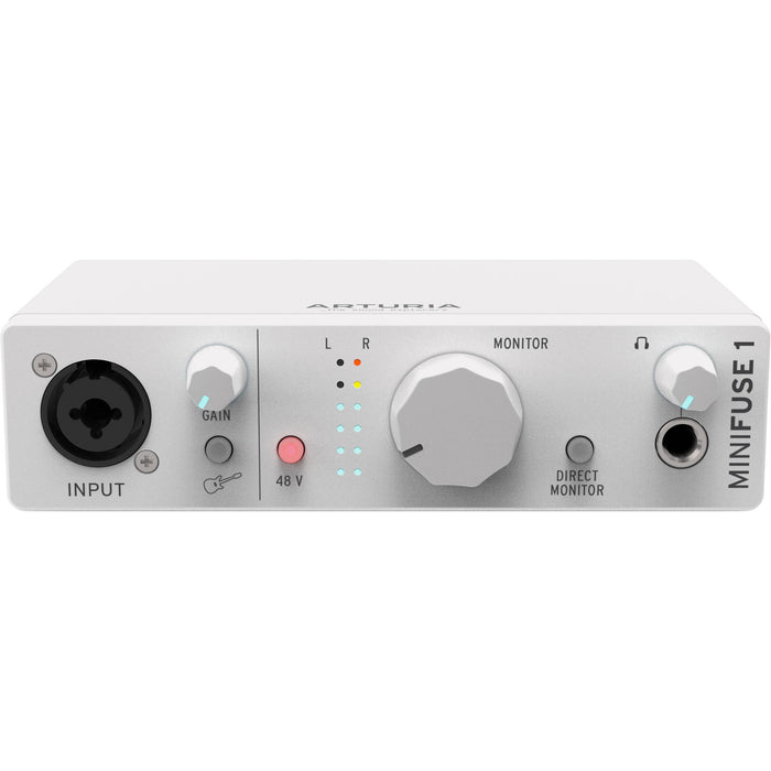 Interface de áudio Arturia MiniFuse 1 USB-C 1x2 (branco)
