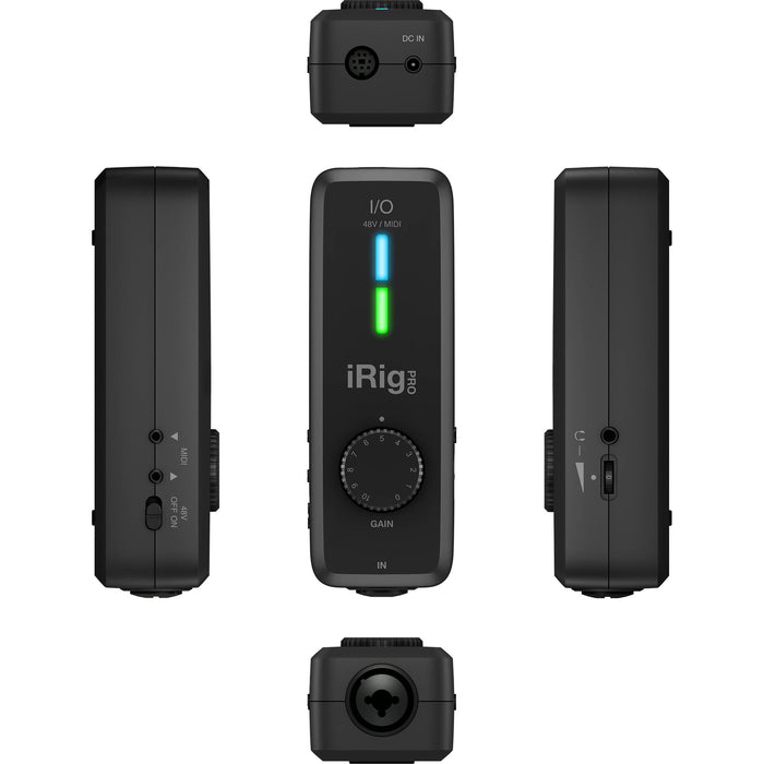Interface de áudio e MIDI IK Multimedia iRig Pro I/O USB 1x1