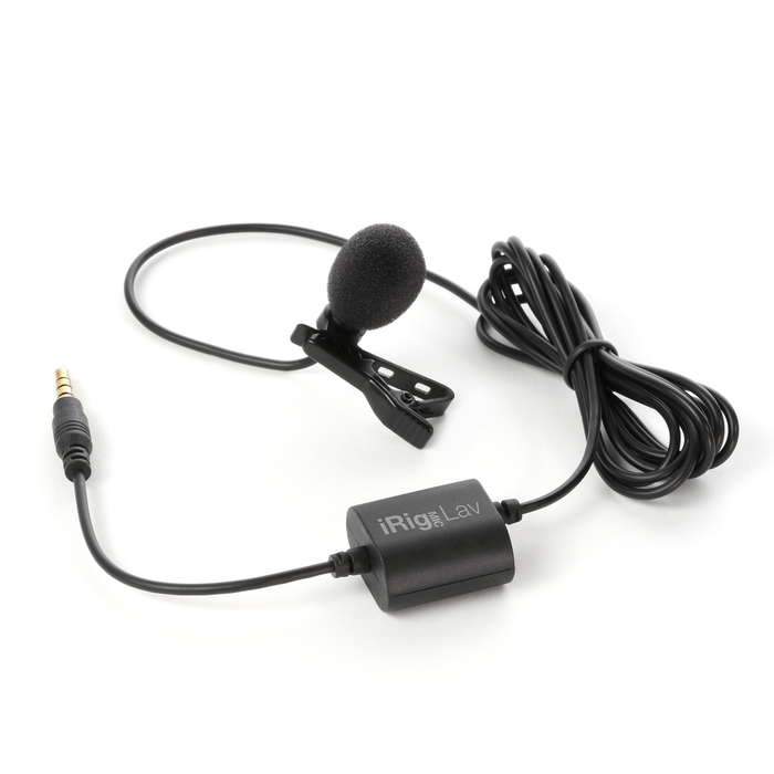 Microfone de lapela IK Multimedia iRig Mic Lav condensador omnidirecional