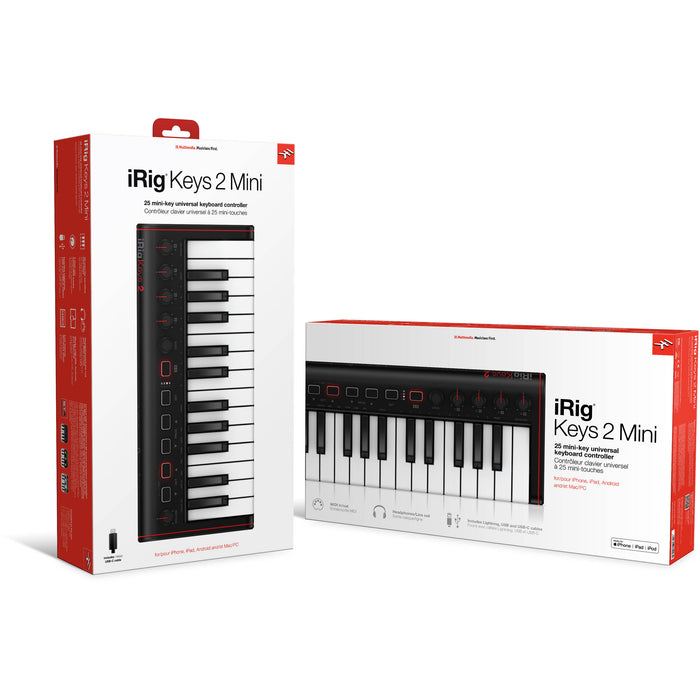 Controlador MIDI IK Multimedia iRig Keys 2 Mini 25 miniteclas