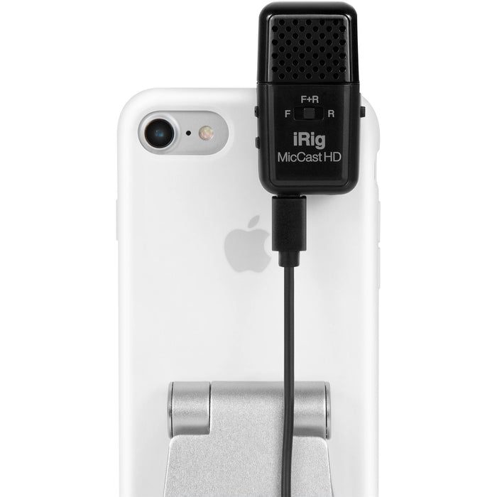 Microfone IK Multimedia iRig Mic Cast HD USB condensador multipadrão