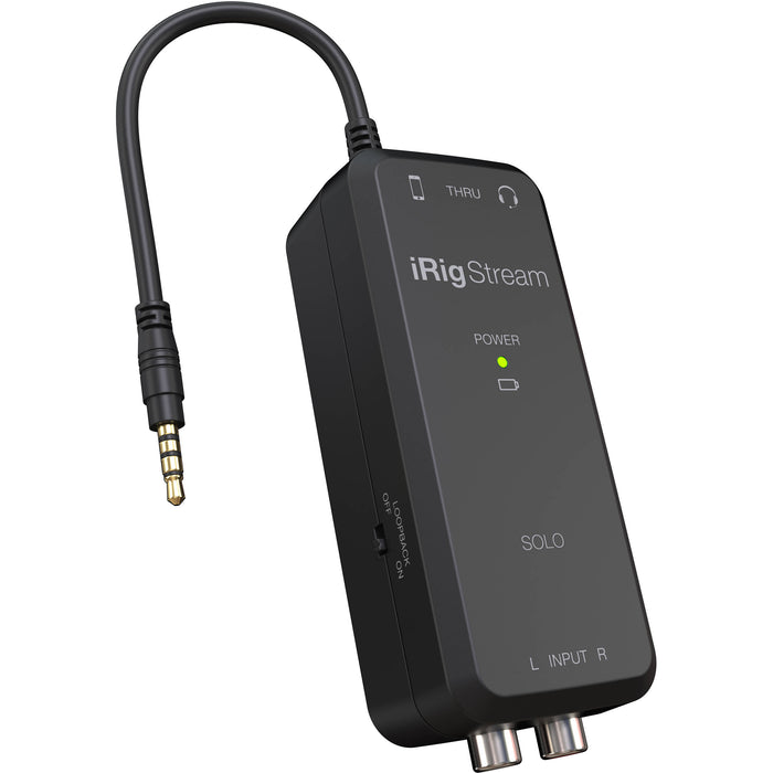 Interface de áudio IK Multimedia iRig Stream Solo TRRS 1x1