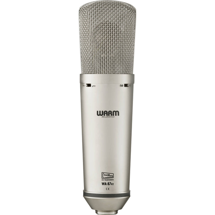 Microfone Warm Audio WA-87 R2 condensador multipadrão níquel