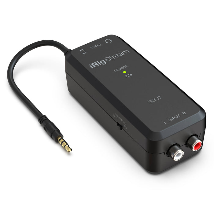 Interface de áudio IK Multimedia iRig Stream Solo TRRS 1x1