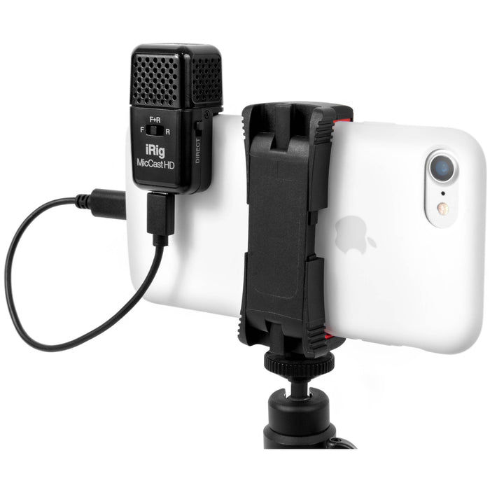 Microfone IK Multimedia iRig Mic Cast HD USB condensador multipadrão