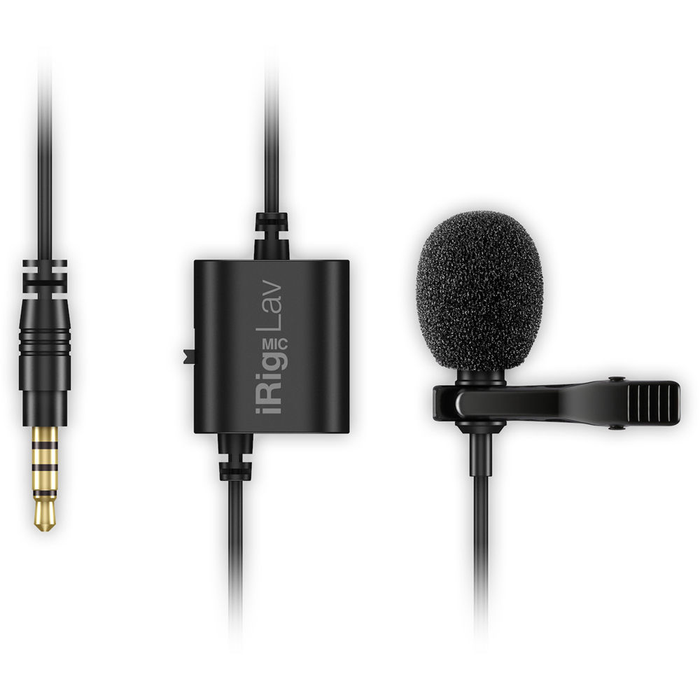 Microfone de lapela IK Multimedia iRig Mic Lav condensador omnidirecional