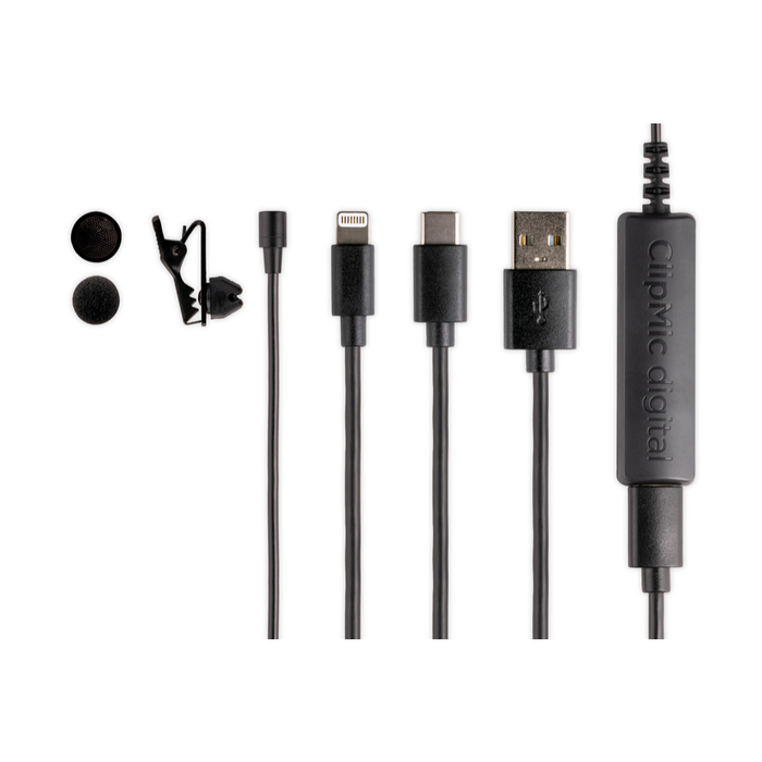 Microfone de lapela Apogee ClipMic Digital 2 condensador omnidirecional