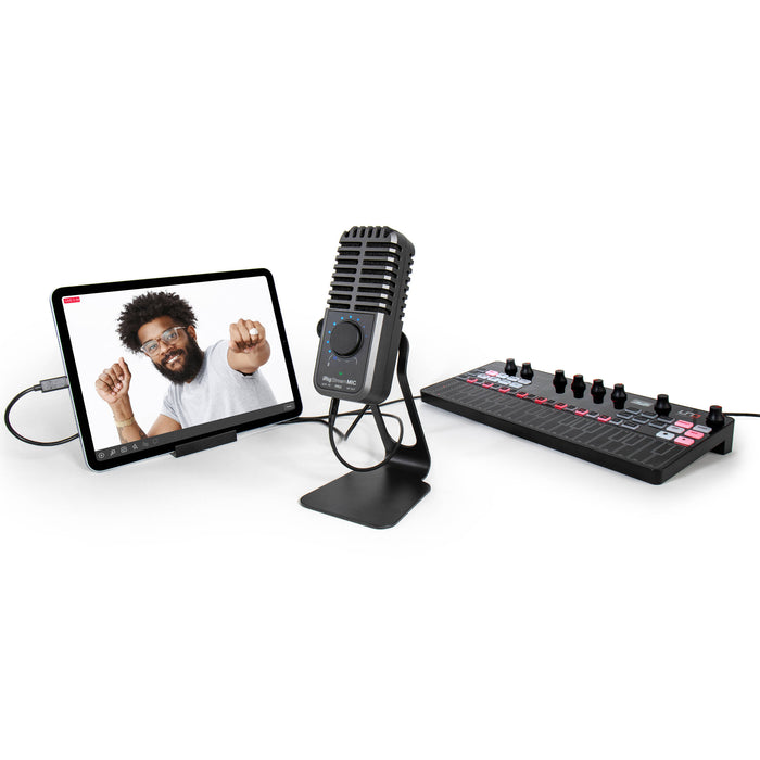 Microfone IK Multimedia iRig Stream Mic Pro mini-DIN condensador multipadrão