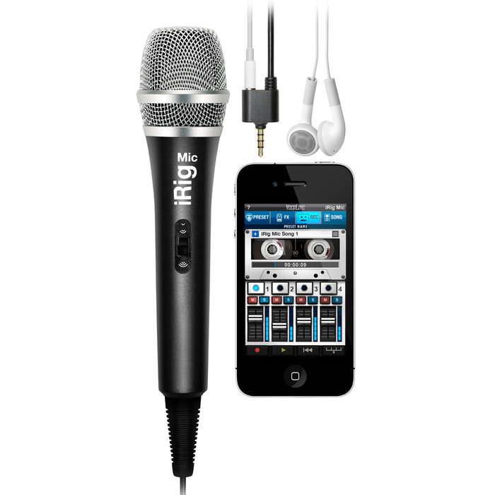 Microfone de mão IK Multimedia iRig Mic condensador cardioide
