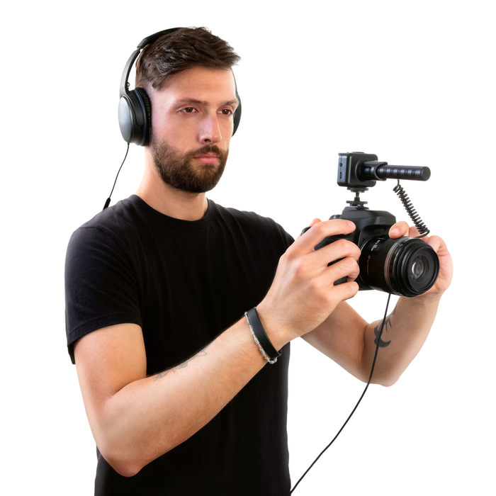 Microfone IK Multimedia iRig Mic Video condensador shotgun supercardioide